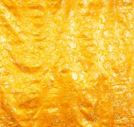 Brokát motiv květu/ornamentu zlatý