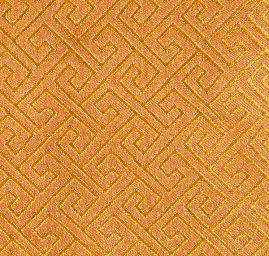 Brokát geometrický motiv zlatohnědý