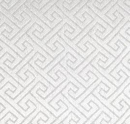 Brokát geometrický motiv lomená bílá