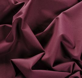 Pružná látka bavlna směs matná tm. vínová