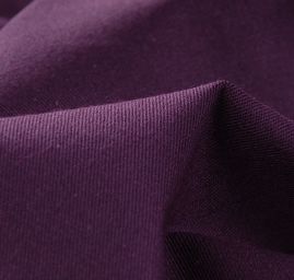 Pružná látka bavlna směs matná tm. vínová