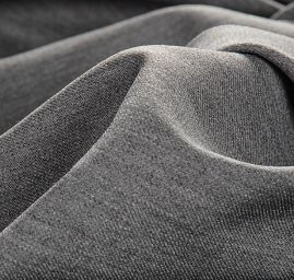 Kostýmová látka vlna směs šedý melír