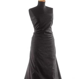 Len pružný viskoza směs černé barvy