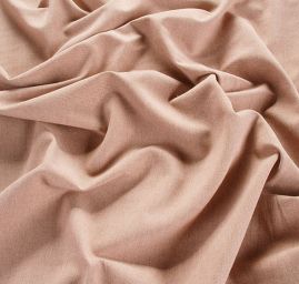 Bavlněná látka pružná imitace rifloviny sv.hnědá