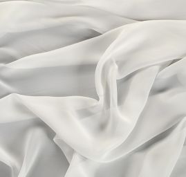 Šifon jednobarevný hladký, máslová barva