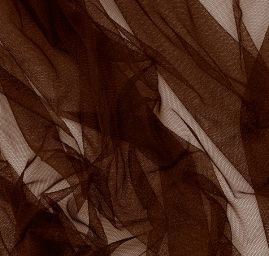 Pružný tyl tm. hnědý