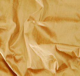 Šantung jednobarevný zlatý