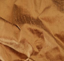 Šantung jednobarevný hnědý