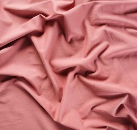 Úplet pletenina bavlna pastel tmavá starorůžová