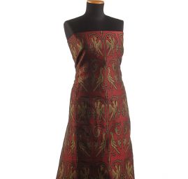 Replika historické látky Arras červený/zlatý