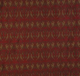 Replika historické látky Arras červený/zlatý