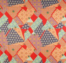 Mikado tkanina tisk patchworkový vzor