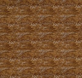 Pevná bavlněná látka s motivem hadí kůže hnědá