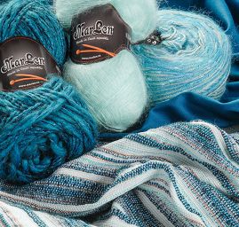 Látka Art Fabrics kostýmovka vlna směs tyrkys