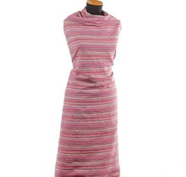 Vlněná kostýmová látka Art Fabrics růžová/tyrkys