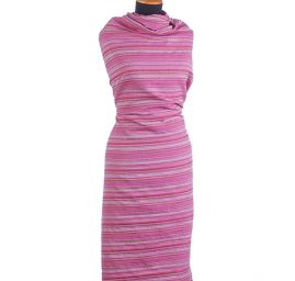 Látka Art Fabrics kostýmovka vlna směs růžová/zelená