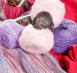 Látka Art Fabrics kostýmovka vlna směs fialová