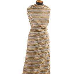 Kostýmová žakárová látka vlna směs hnědý melír