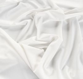 Pletenina úplet scuba crepe oboustranný jemný slonová kost II.jakost