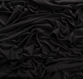 Jemný úplet viskoza směs černý