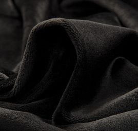 Samet pružný matný černý