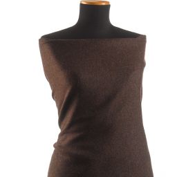 Vlnená látka tweed hnedočierna