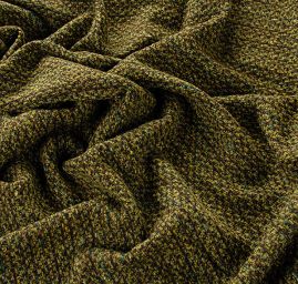 Tvídová látka vlna směs zelenohědá