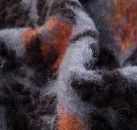 Efektní vlněný úplet vařená vlna