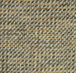 Tvídová žakárová látka olivová/béžová