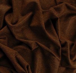 Vlněná látka tweed rezavohnědá