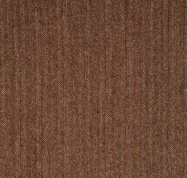 Vlněná látka vzor rybí kost/proužky hnědá