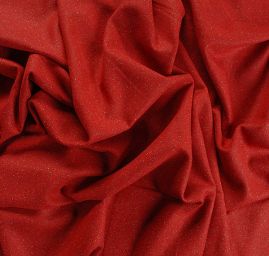 Vlněná látka tweed červená