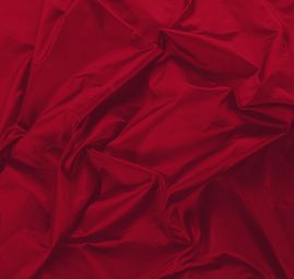 Taft hladký jednobarevný červený