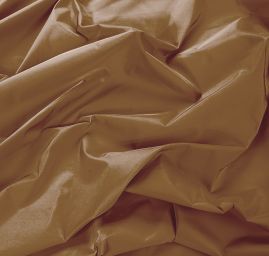 Taft jednobarevný béžovohnědý