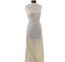 Taft  jednobarevný béžový