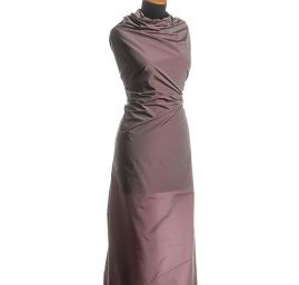 Taft hladký šanžán fialový/šedý