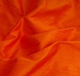 Šantung jednobarevný jasně oranžový