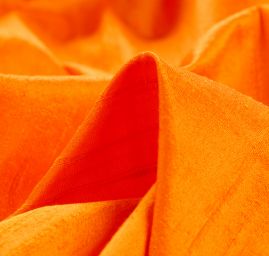 Šantung jednobarevný jasně oranžový