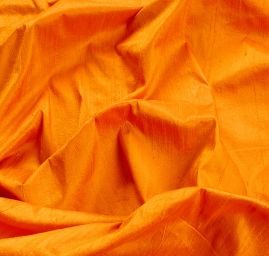 Šantung jednobarevný jasně oranžový