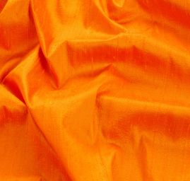 Šantung jednobarevný jasně oranžový