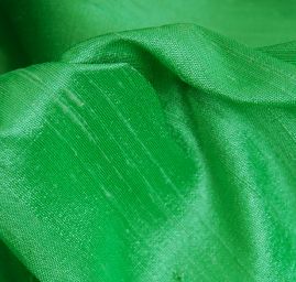 Šantung jedobarevný světle zelený