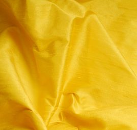 Šantung jednobarevný zářivě žluté barvy