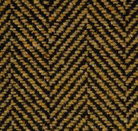 Tvídová látka vlna směs vzor rybí kost zelená/černá