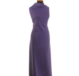 Efektní úplet s plastickým motivem fialový