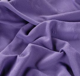 Efektní úplet s plastickým motivem fialový