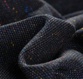 Tvídová látka vlna směs modrá