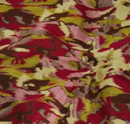 Taft Moare terakota/vínová