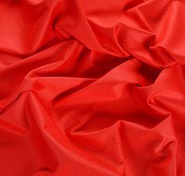 Bavlněná pružná látka s leskem červená
