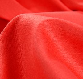 Bavlněná pružná látka s leskem červená
