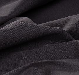 Pružná bavlněná látky matná tm. hnědá